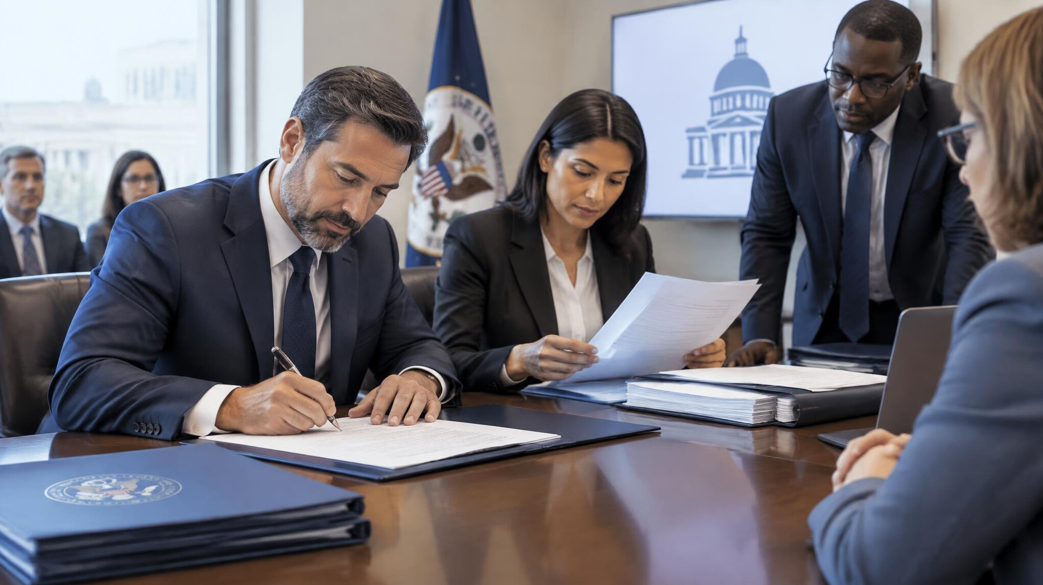 government contract signing